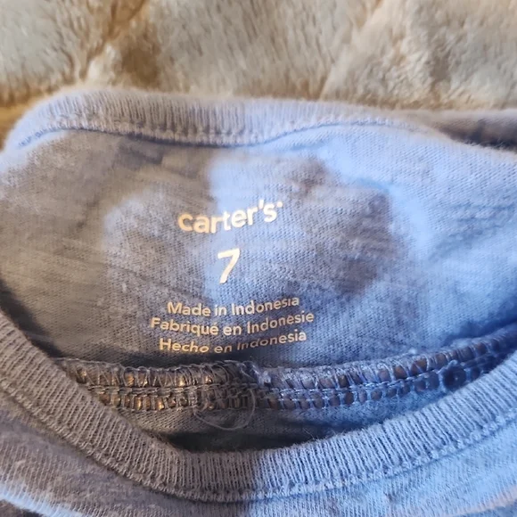 🍀Carter's Soft Blue Top - Picture 3 of 3